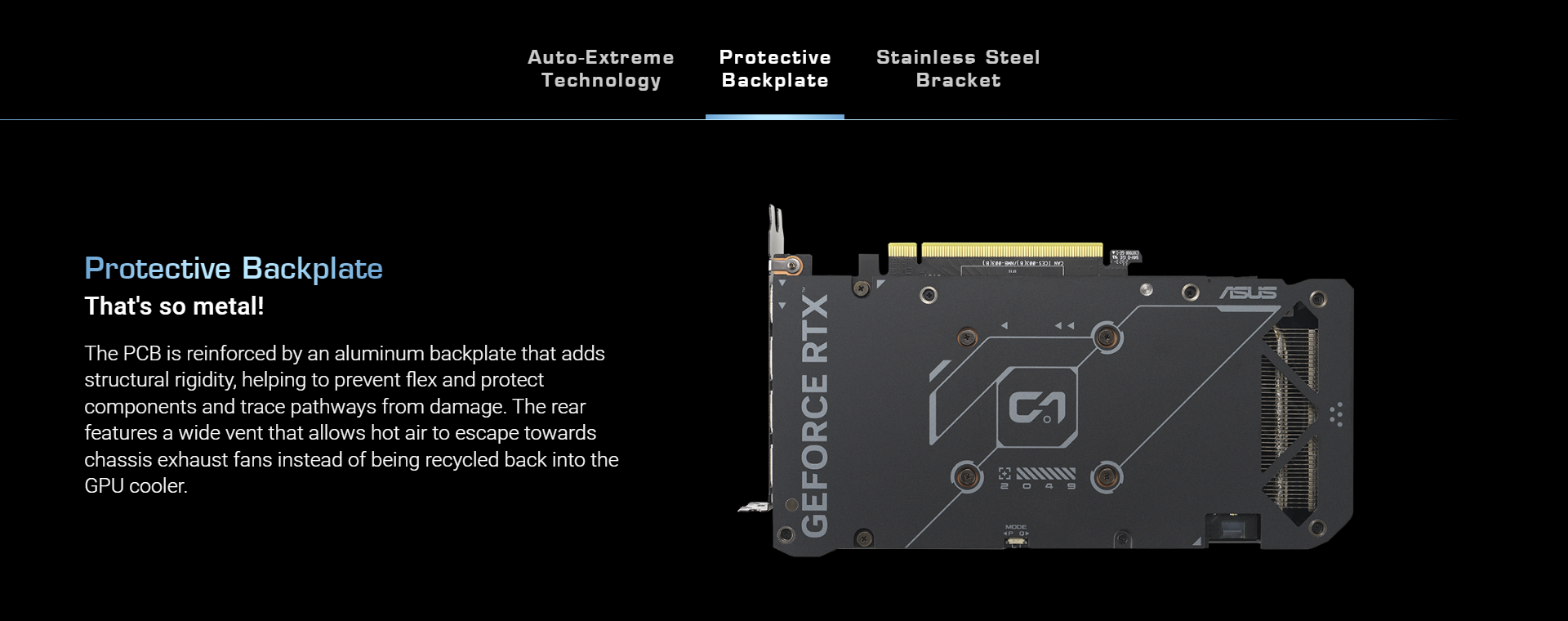 A large marketing image providing additional information about the product ASUS GeForce RTX 4060 Ti Dual OC 16GB GDDR6 - Additional alt info not provided